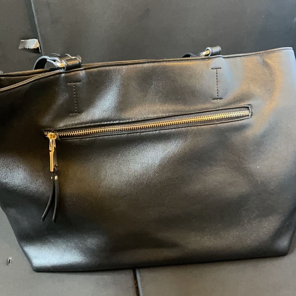 INC leather black handbags - Picture 5 of 8